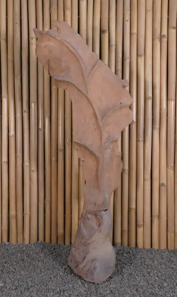 Product image 3 of the product “Leaf made of teak wood about 140cm height ”